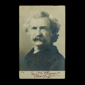Samuel Clemens (Mark Twain) Signed Postcard