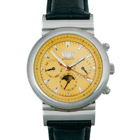 Wohler Automatic Multifunction Watch – Yellow Dial with Moonphase