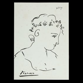 Pablo Picasso, "Portrait de Femme" (Woman in Profile), (03.08.57) (after)