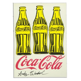 Andy Warhol - Three Coca-Cola Bottles Gouache on Paper (after)