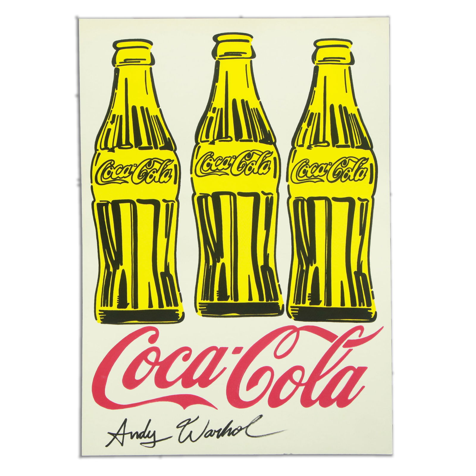 Andy Warhol - Three Coca-Cola Bottles Gouache on Paper (after) (1 of 9)