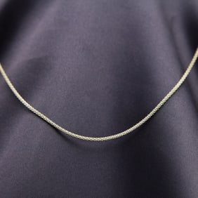 Elegant & Sophisticated Sterling Silver 18" Popcorn Chain