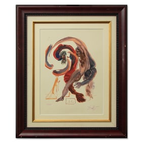 Salvador Dalí, "The Fourth Terrace," from the Divine Comedy (Purgatory Canto 18), 1960-1964