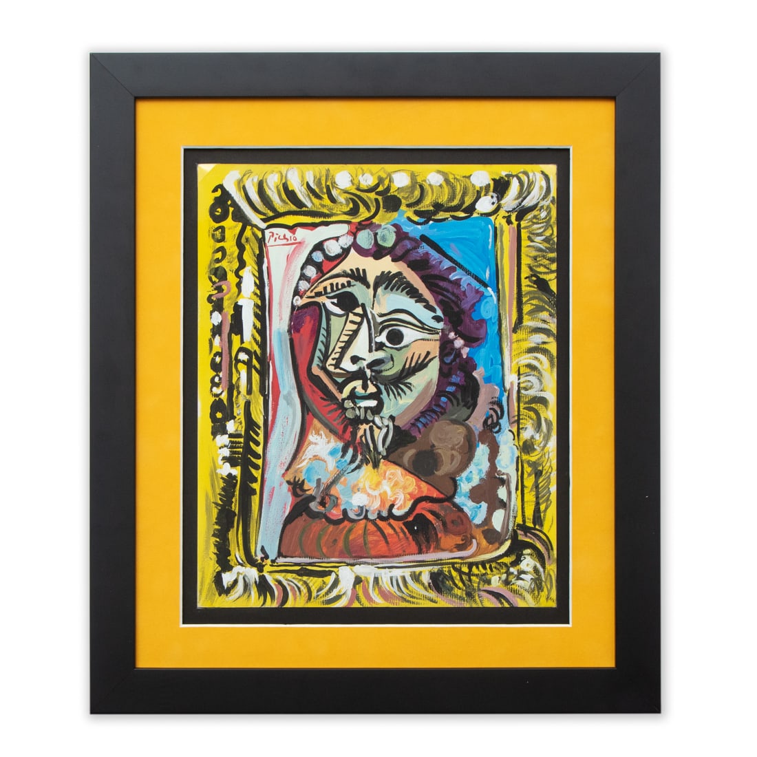 Pablo Picasso Compelling Mixed Media Portrait (after) (1 of 8)