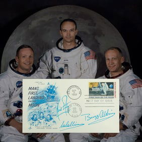 Apollo 11 Crew Signed "First Day of Issue" Envelope