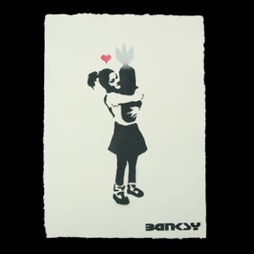 Banksy, Bomb Love ("Bomb Hugger")