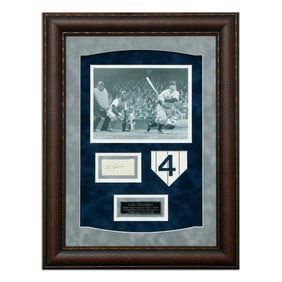 Lou Gehrig Signed Document Cut, Forensically Authenticated