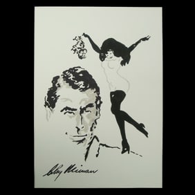 LeRoy Neiman Mixed Media Watercolor – Dance of Elegance and Poise