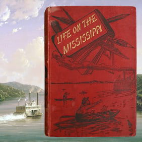 Mark Twain (Samuel L. Clemens) Signed "Life on the Mississippi" UK 1st Edition (1883)