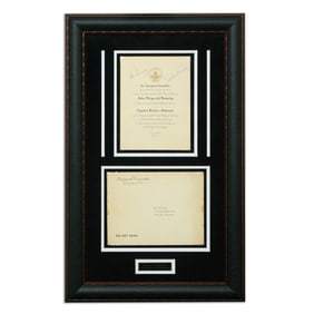 John F. Kennedy and Jacqueline Kennedy Signed Inaugural Invitation