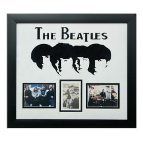 The Beatles Signed Vintage B&W Photograph