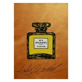 Andy Warhol Chanel No. 5, Paris Parfum Bottle Gouache and Ink on Paper (after)