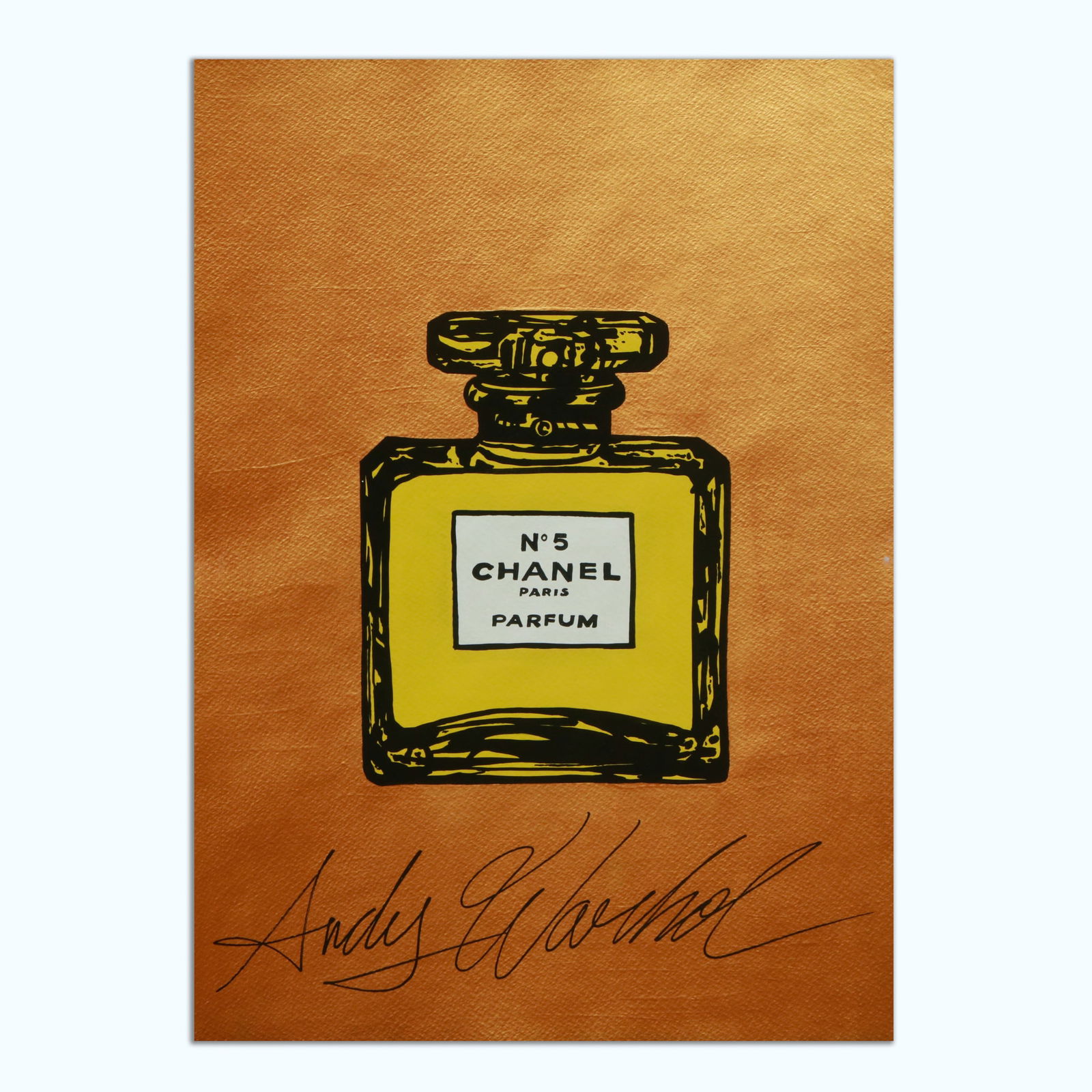 Andy Warhol Chanel No. 5, Paris Parfum Bottle Gouache and Ink on Paper (after) (1 of 9)