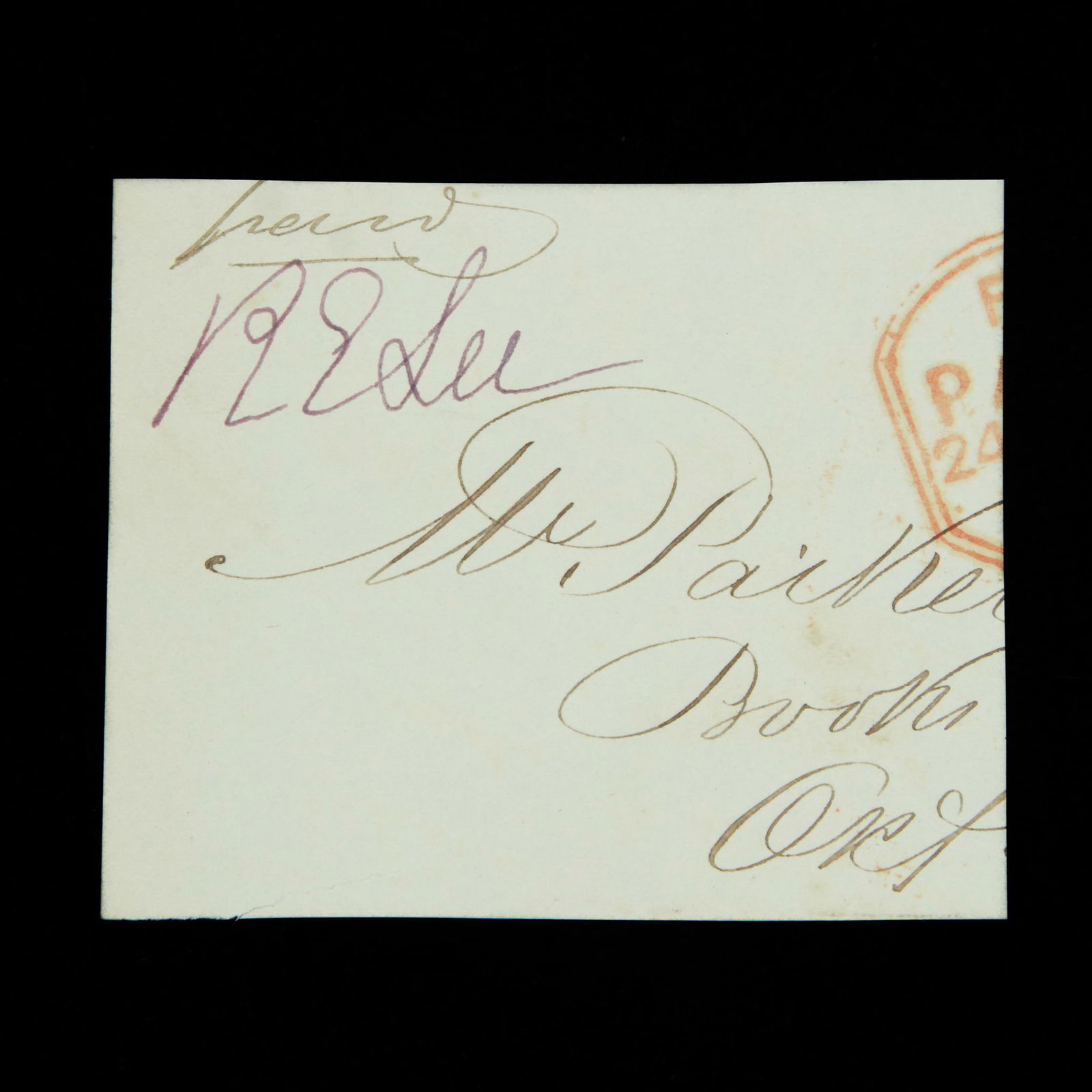 Robert E. Lee Signed Document Cut, Forensically Authenticated (1 of 3)