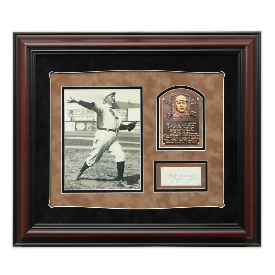 Cy Young Signed Document Cut, Forensically Authenticated (1 of 3)