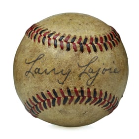 Larry Lajoie (Napoleon "Nap" Lajoie) Signed Reach Baseball, Forensically Authenticated
