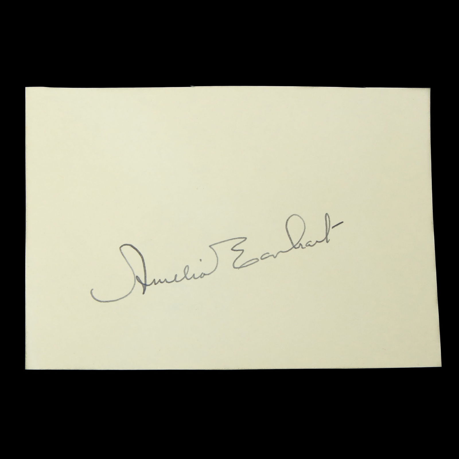 Amelia Earhart Signed Document Cut (1 of 3)