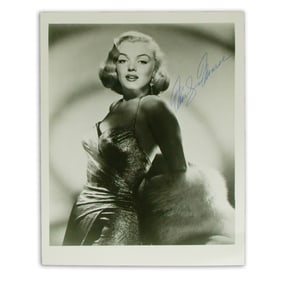 Marilyn Monroe Signed B&W Photograph