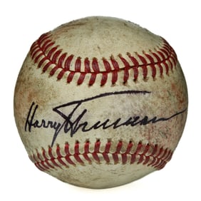 Harry S. Truman Signed Spalding Baseball, Forensically Authenticated