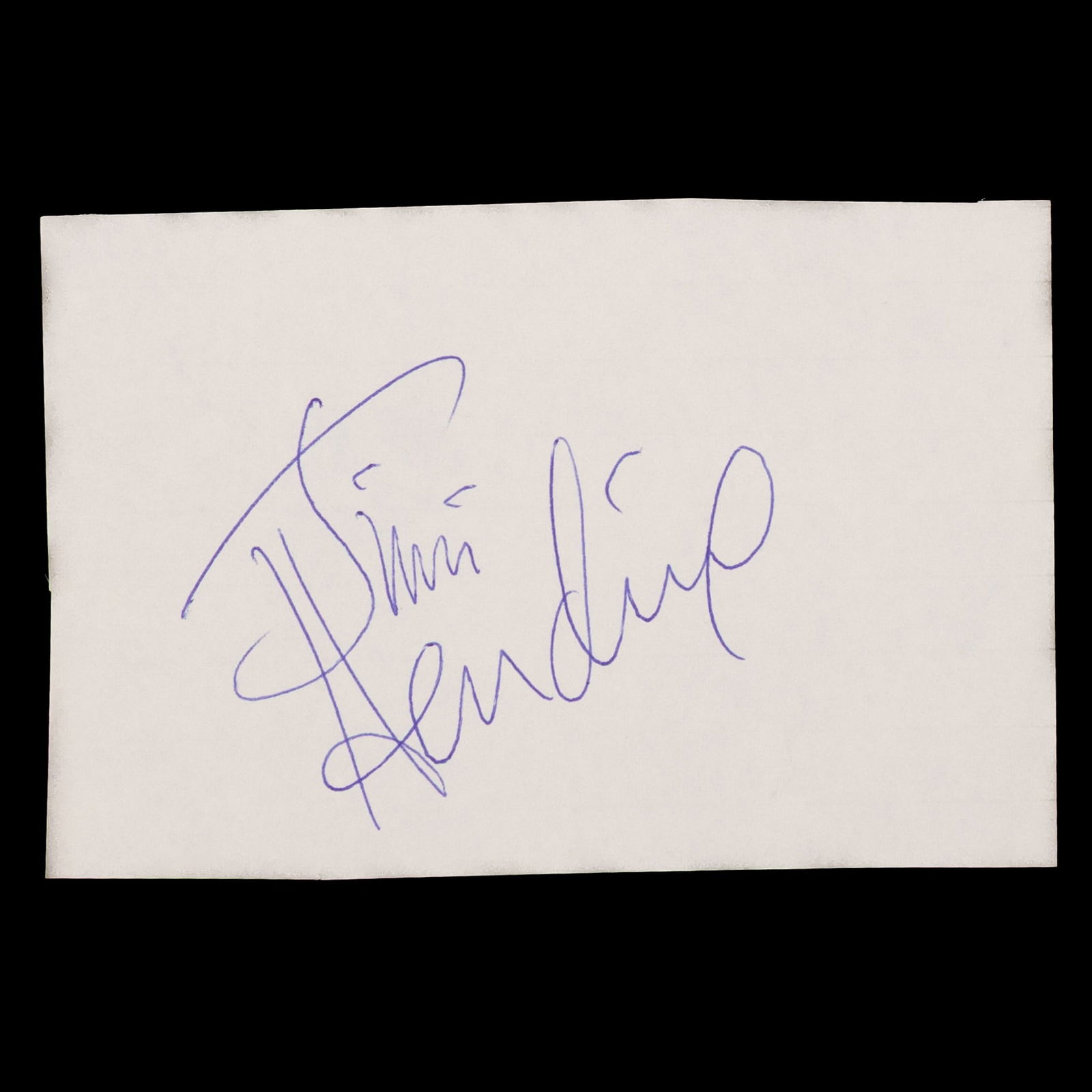 Jimi Hendrix Signed Document Cut, Forensically Authenticated (1 of 7)