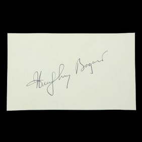 Humphrey Bogart Signed Document Cut