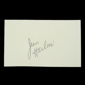 Jean Harlow Signed Document Cut, Forensically Authenticated