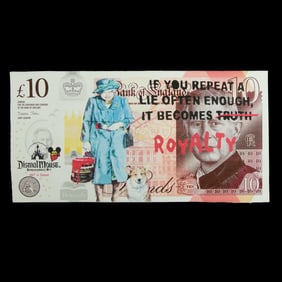 Dismal Mouse Bemusement Art "Dismal Charles – 10 Pound Sterling Note"