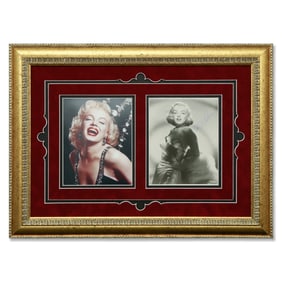 Marilyn Monroe Signed Black and White Photograph