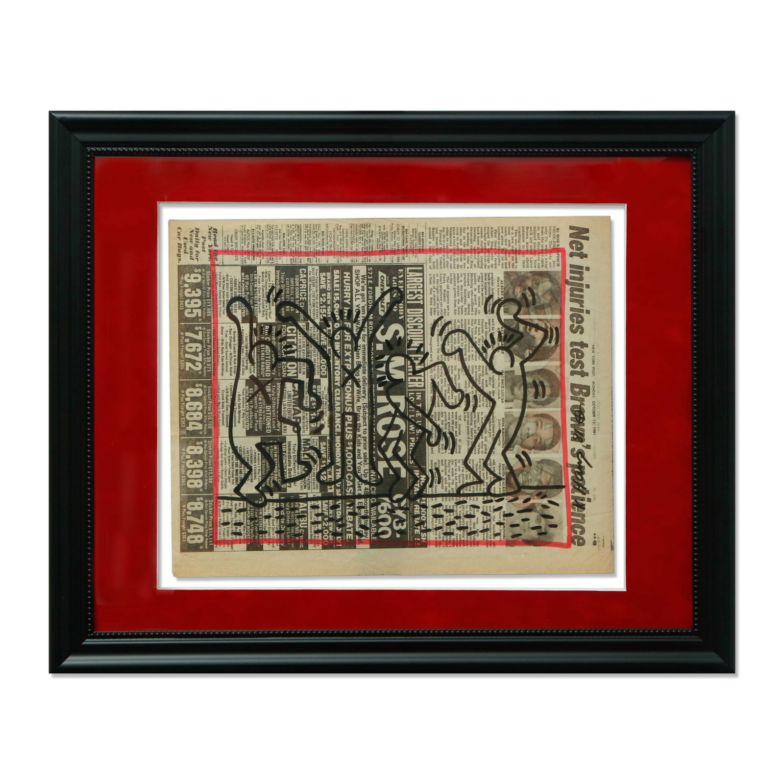 Keith Haring Newspaper Art from the D'Haese Collection (1 of 15)