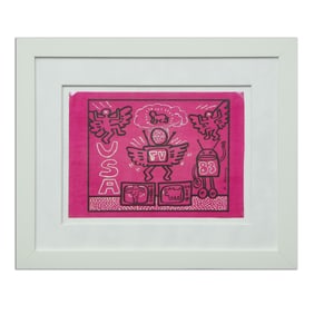 Keith Haring Characters on Paper