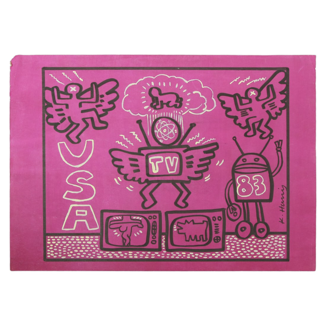 Keith Haring Characters on Paper (1 of 16)