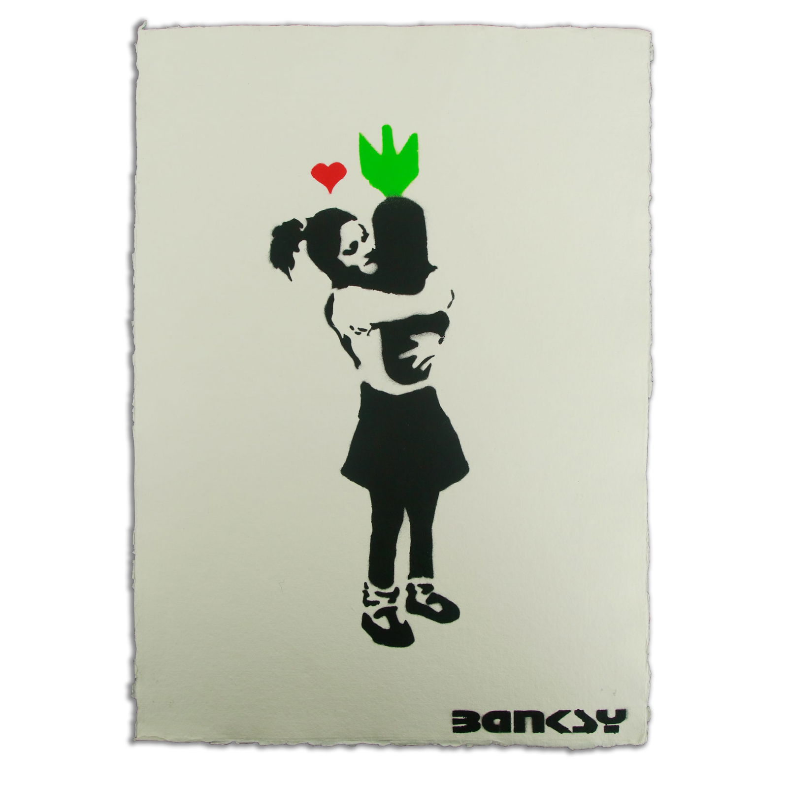Banksy, "Bomb Love / Bomb Hugger" (1 of 6)