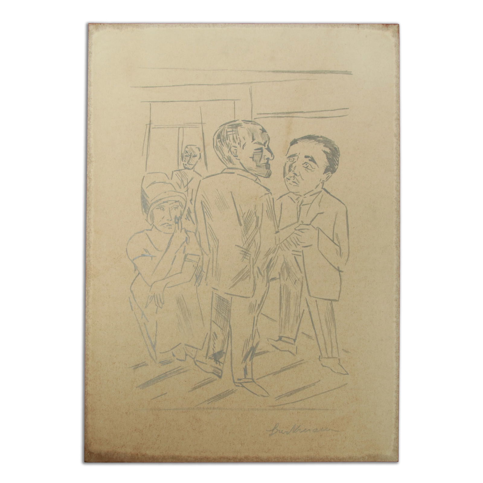 Max Beckmann Pencil and Graphite Drawing (1 of 16)