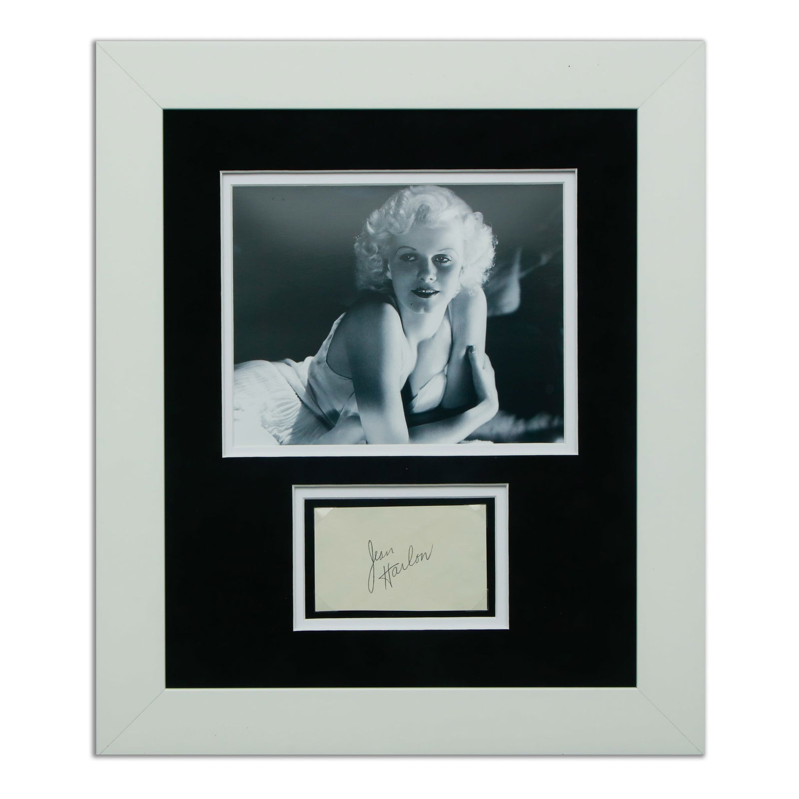 Forensically Authenticated Jean Harlow Signed Document Cut (1 of 3)