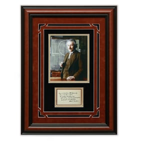 Albert Einstein Signed Document Featuring Cosmological Constant Equation
