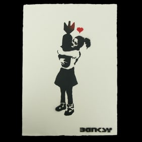 Banksy, "Bomb Love / Bomb Hugger"