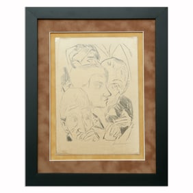 "The Gossipers," Attributed to Max Beckmann