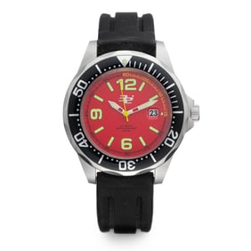 32 Degrees Men’s Deep Dive Watch – 46mm Red Dial