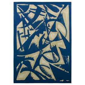 Lyubov Popova Project for Painting of Porcelain, "Cup and Saucer" (1921)