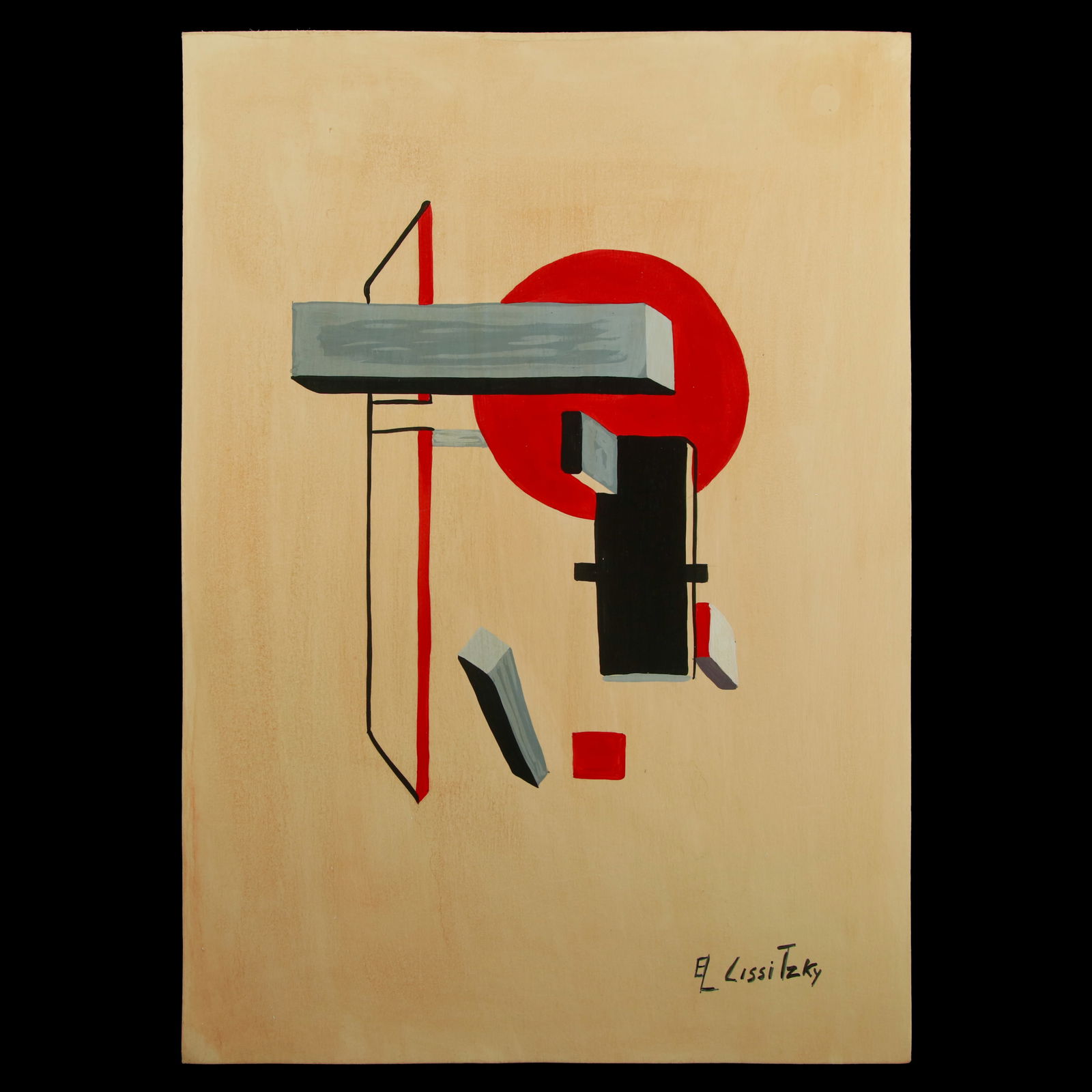 EL LISSITZKY Geometric Suprematist Composition Mixed Media (1 of 12)
