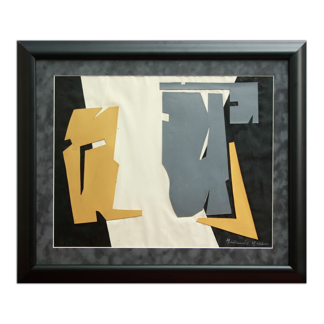 Gertrude Greene's Abstract Composition: A Study in Form and Color 19" x 24" (1 of 9)