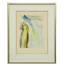 Salvador Dalí – Divine Comedy "Paradise 16" Original Woodcut (1960)