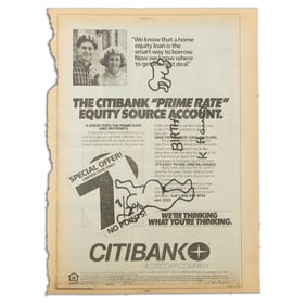 Keith Haring Original Newspaper Art - "BIRTH" (January 26, 1987)