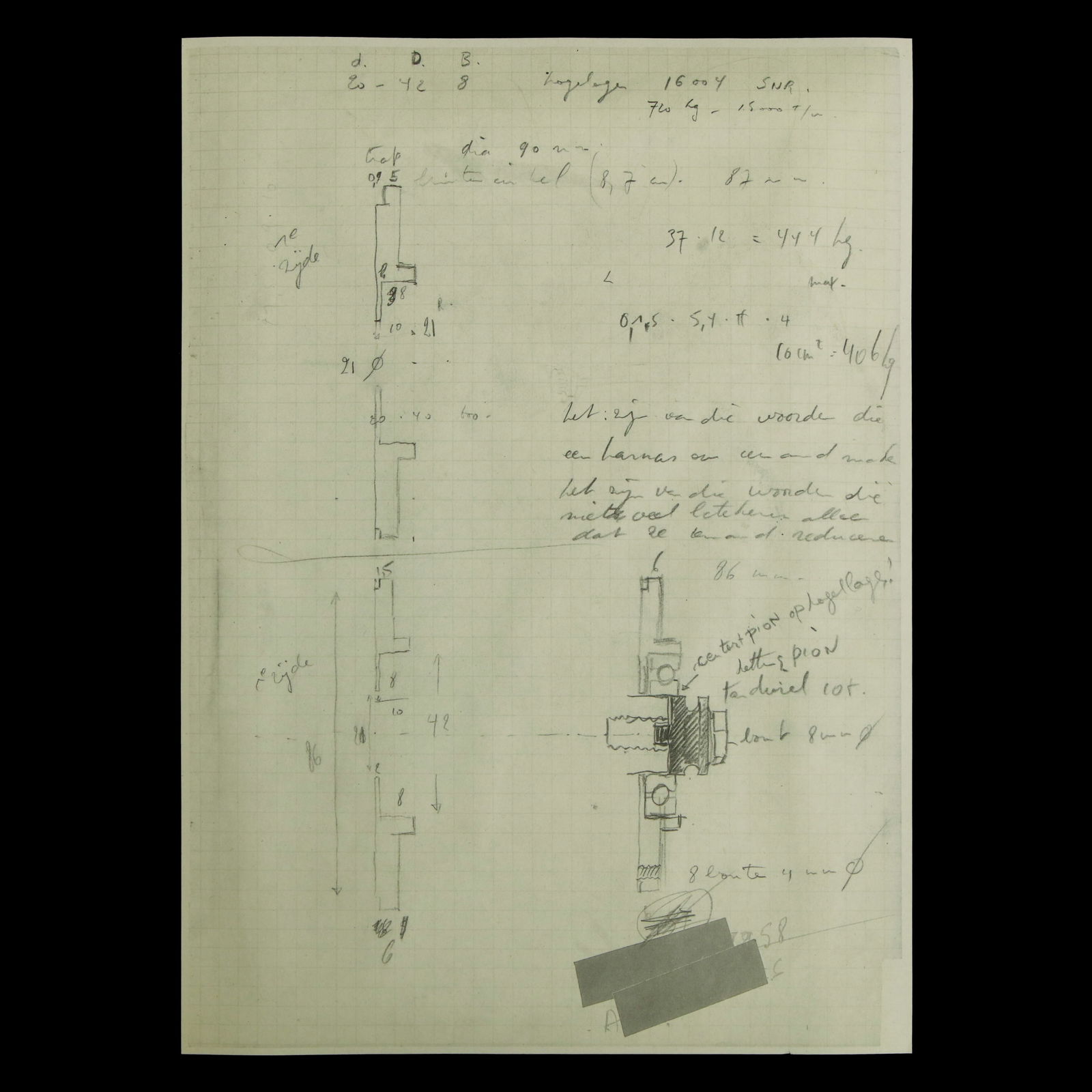 Henri Van Herwegen aka Panamarenko Copy of Hand Drawn Sketch (1 of 7)