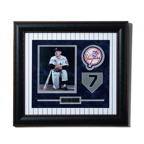 The Commerce Comet Radiance Mickey Mantle Signed Photo