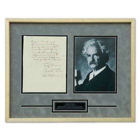 Mark Twain Signed & Handwritten Letter