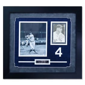 Lou Gehrig Signed Black and White Photograph