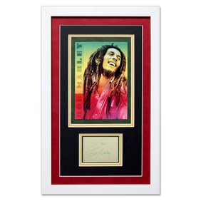 Bob Marley Signed Photograph, Forensically Authenticated