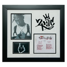 Historically Significant Tupac Shakur Signed "Me Against The World" Cassette Tracklist