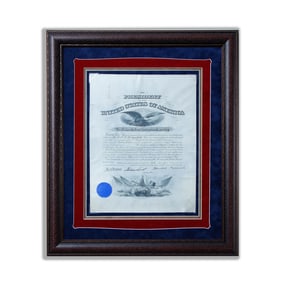 Historic Theodore Roosevelt and Elihu Root Signed Appointment Letter